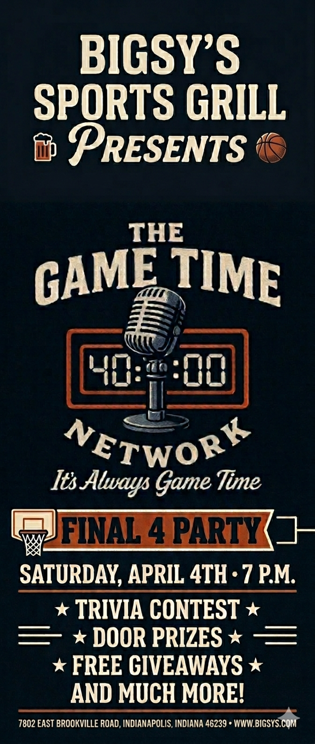 Bigsys Sports Grill Flyer